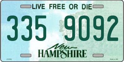 NH license plate 3359092