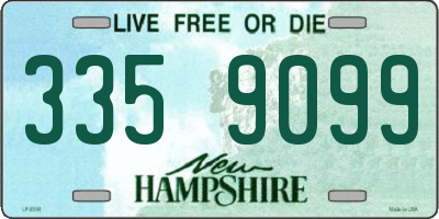 NH license plate 3359099