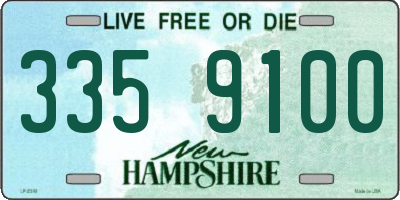 NH license plate 3359100
