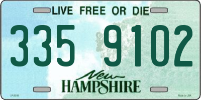 NH license plate 3359102