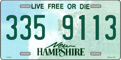 NH license plate 3359113