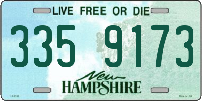 NH license plate 3359173