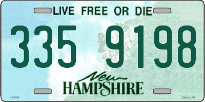 NH license plate 3359198