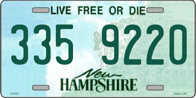 NH license plate 3359220