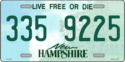 NH license plate 3359225