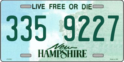 NH license plate 3359227