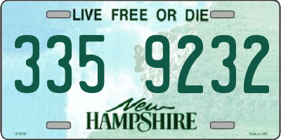 NH license plate 3359232