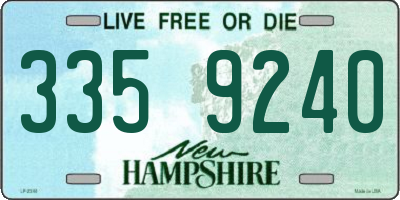 NH license plate 3359240
