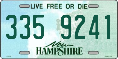 NH license plate 3359241