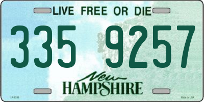 NH license plate 3359257
