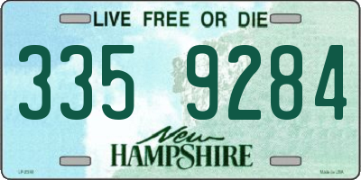 NH license plate 3359284