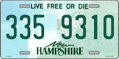 NH license plate 3359310