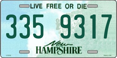 NH license plate 3359317