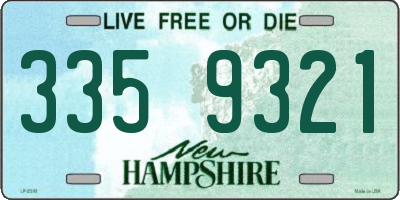 NH license plate 3359321