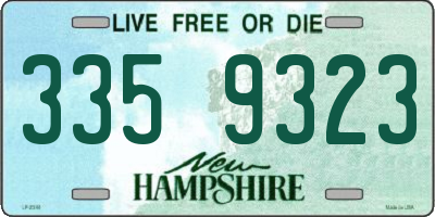 NH license plate 3359323