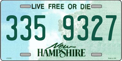 NH license plate 3359327