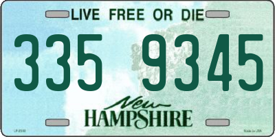 NH license plate 3359345