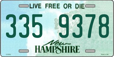 NH license plate 3359378