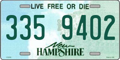 NH license plate 3359402