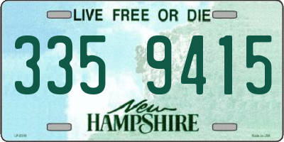 NH license plate 3359415