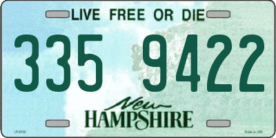 NH license plate 3359422