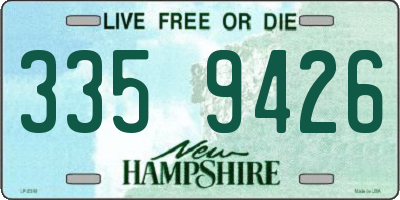 NH license plate 3359426