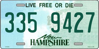 NH license plate 3359427