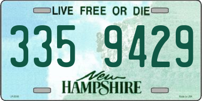 NH license plate 3359429