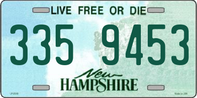NH license plate 3359453
