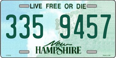 NH license plate 3359457