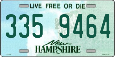 NH license plate 3359464