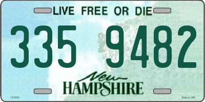 NH license plate 3359482