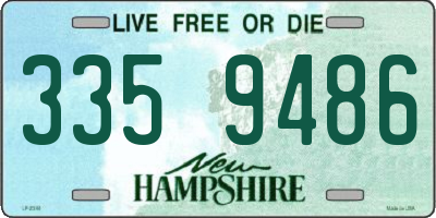 NH license plate 3359486