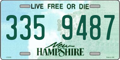 NH license plate 3359487