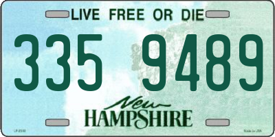 NH license plate 3359489