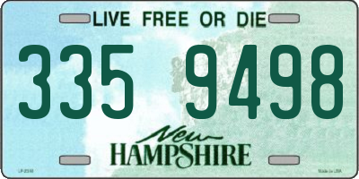 NH license plate 3359498