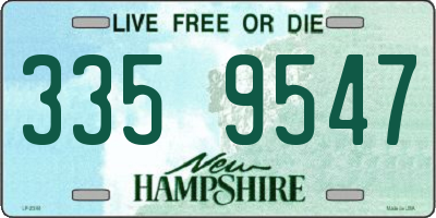 NH license plate 3359547