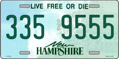 NH license plate 3359555
