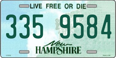 NH license plate 3359584