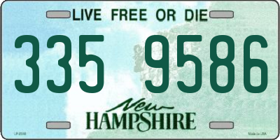 NH license plate 3359586