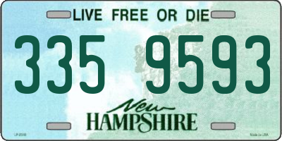 NH license plate 3359593
