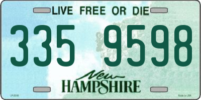 NH license plate 3359598