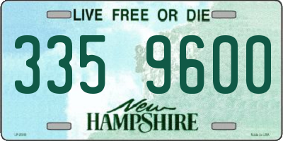 NH license plate 3359600