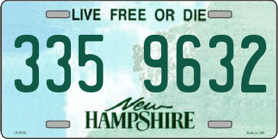 NH license plate 3359632