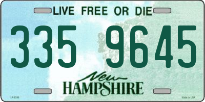 NH license plate 3359645