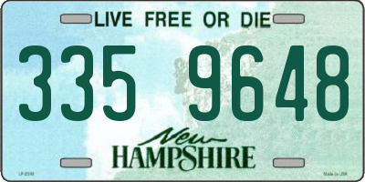 NH license plate 3359648