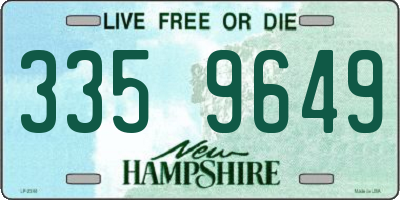 NH license plate 3359649