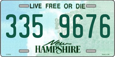 NH license plate 3359676