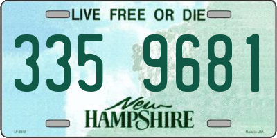NH license plate 3359681