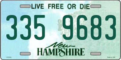 NH license plate 3359683